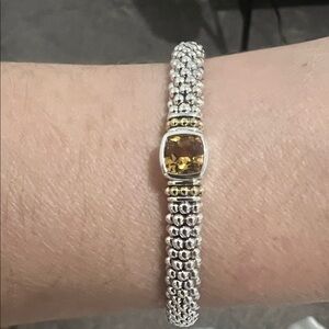 Lagos Caviar 6mm citrine bracelet